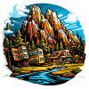 Landschaft - Illustration