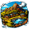 Landschaft - Illustration