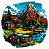 Landschaft - Illustration