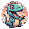 Karikatur-Dinosaurier