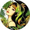 Femme Moderne Tropicale