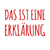 eine Erklärung