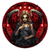 Abstrait Diable Satan Squelette Démons