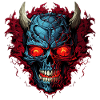 Abstrait Diable Satan Squelette Démons