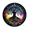 Root tree in rainbow circle