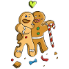 Gingerbread Man/ Figurines Friendship & Quarrel