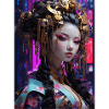 Neo-Geisha: Cyberpunk Anime Style