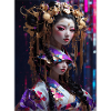 Neo-Geisha: Cyberpunk Anime Style