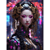 Neo-Geisha: Cyberpunk Anime Style