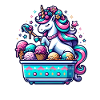 Magische Einhorn-Eiscreme-Maschine