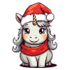 Weihnachtsmann-Einhorn