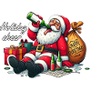 Betrunkener Weihnachtsmann