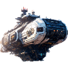 Cyberpunk-Raumschiff
