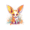 Cute Anime Style Fox Kawaii