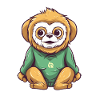 Cute Anime Style Gibbon Kawaii
