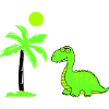 Dinosaur Palm Tree 02