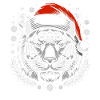 Tigre Père Noël Animal