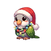 Weihnachten Lichterkette Mönchssittich