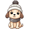 Dog Winter Animal Baby Comic