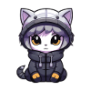 Chat Hiver Animal Bébé Anime
