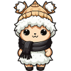 Alpaca Winter Animal Baby Comic