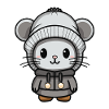Mouse Winter Animal Baby Comic