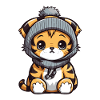 Tiger Winter Animal Baby Comic