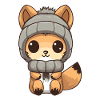 Squirrel Winter Animal Baby Comic