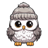 Owl Winter Animal Baby Comic