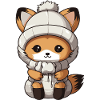Fox Winter Animal Baby Comic