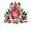 Rose rouge Goth