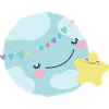 Pastel Planet Hearts