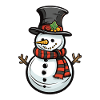 Schneemann Winter Comic
