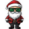 Weihnachtsmann Comic Santa Xmas