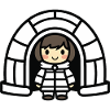 Winter Eskimo Igloo