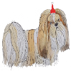 Lhasa Apso christmas sticker