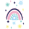 Pastel Star Rainbow Arc