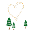 Winter Forest Heart Stars