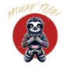 Muay Thai und Thaiboxen Faultier