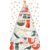 Katzen Tannenbaum Weihnachten Christbaum