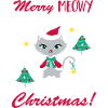 Meowy Christmas Cat