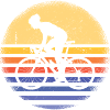 Sport Retro Sunset Cycling