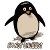 I'm not chubby, cute penguin