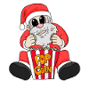 Weihnachtsmann Popcorn Weihnachten