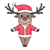 Cerf Noël de Noël