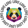 Amour - Love - Panda