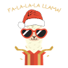 Christmas llama