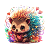 Regenbogen Igel