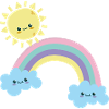 Sunny Rainbow Cloudscape Niedlich