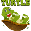 Playful Turtle in Happy Shell
